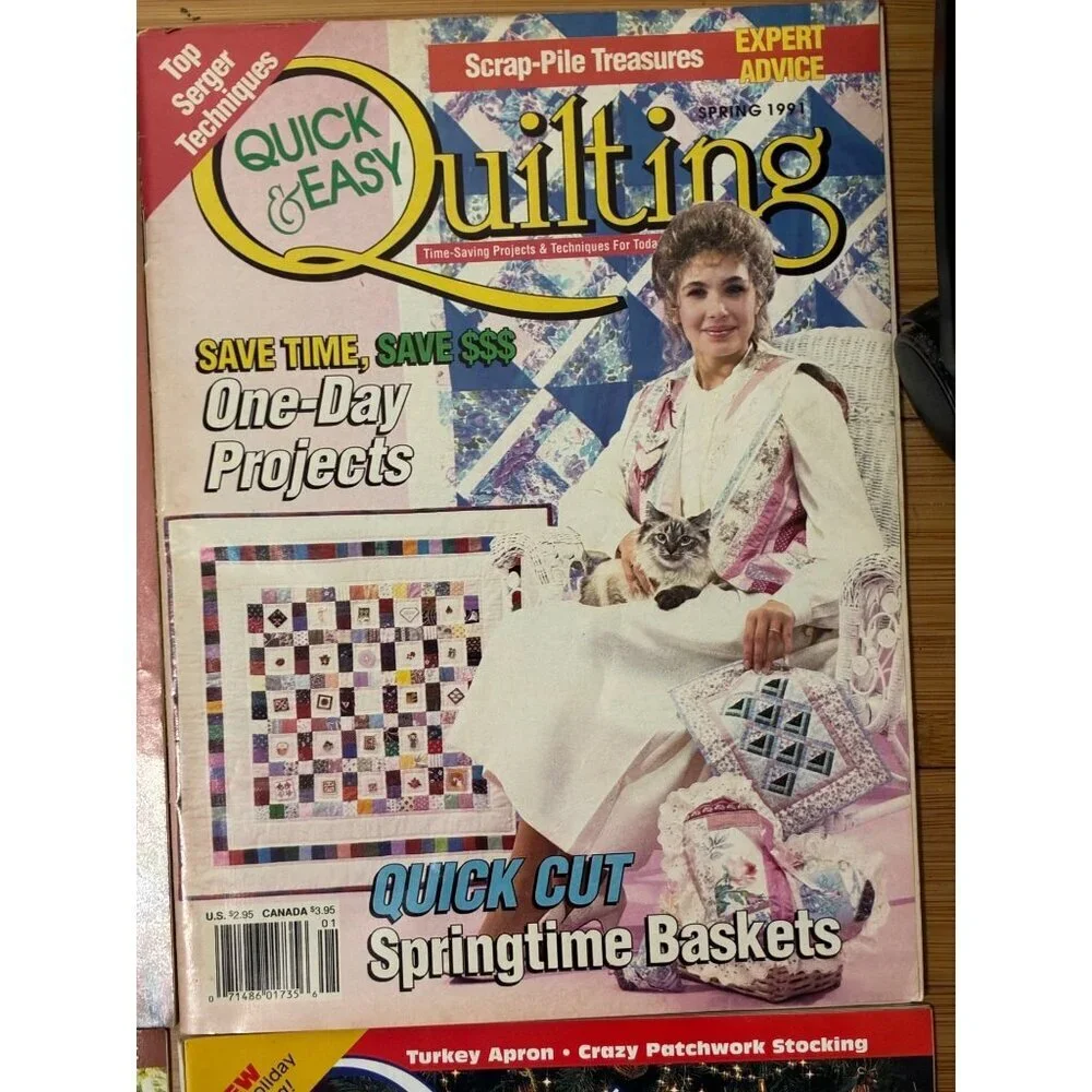 VTG Quick & Easy Quilting Magazine Bundle 9 Issues 1991-2000 Crafts DIY Y2K 90s